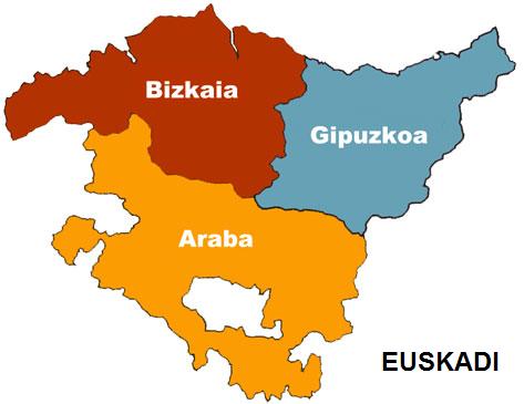 Ikusten da Euskadiren mapa / Se ve el mapa de Euskadi